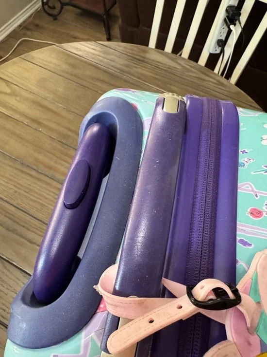 Pottery Barn Kids Girls Mackenzie Unicorn Hard Sided Spinner Travel Suit Case. - Picture 9 of 16